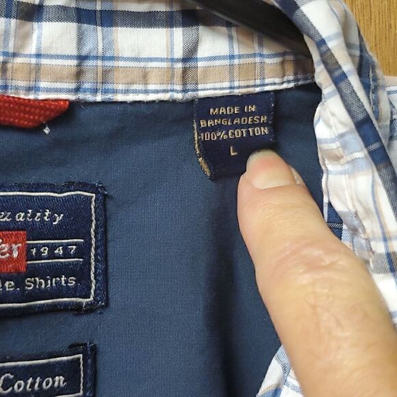 Wrangler mens short sleeve shirt,  large - Picture 3 of 4